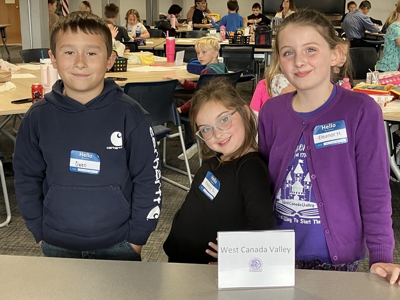 Students at storytelling workshop