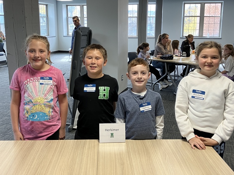 Students at storytelling workshop