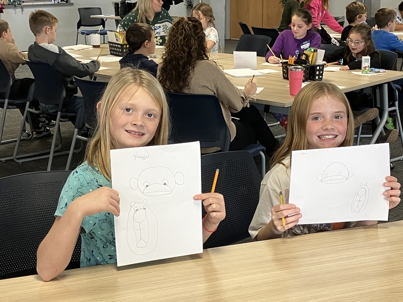 Students at storytelling workshop