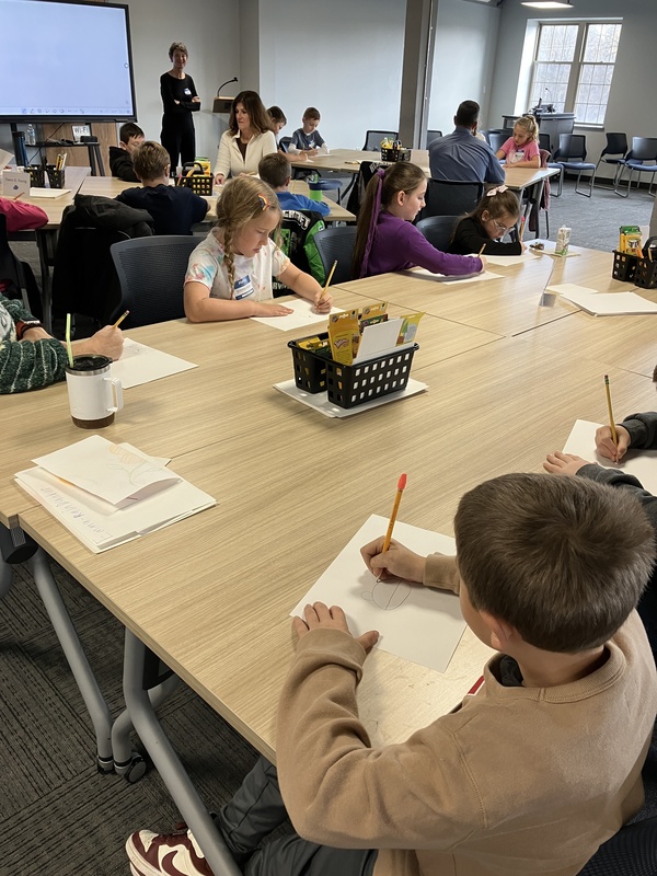 Students at storytelling workshop