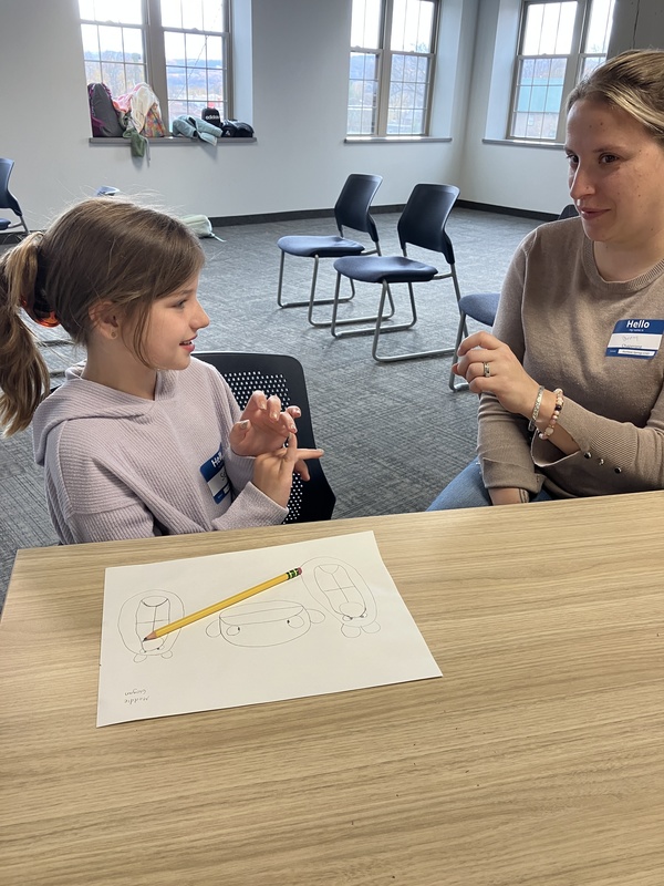 Students at storytelling workshop