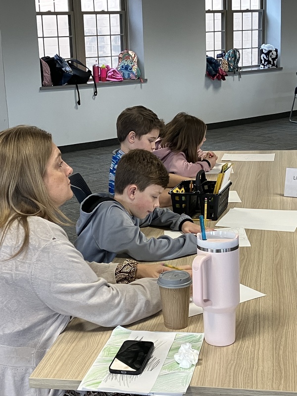 Students at storytelling workshop