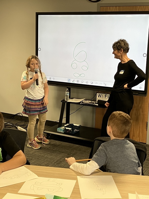 Students at storytelling workshop