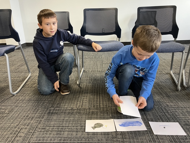Students at storytelling workshop