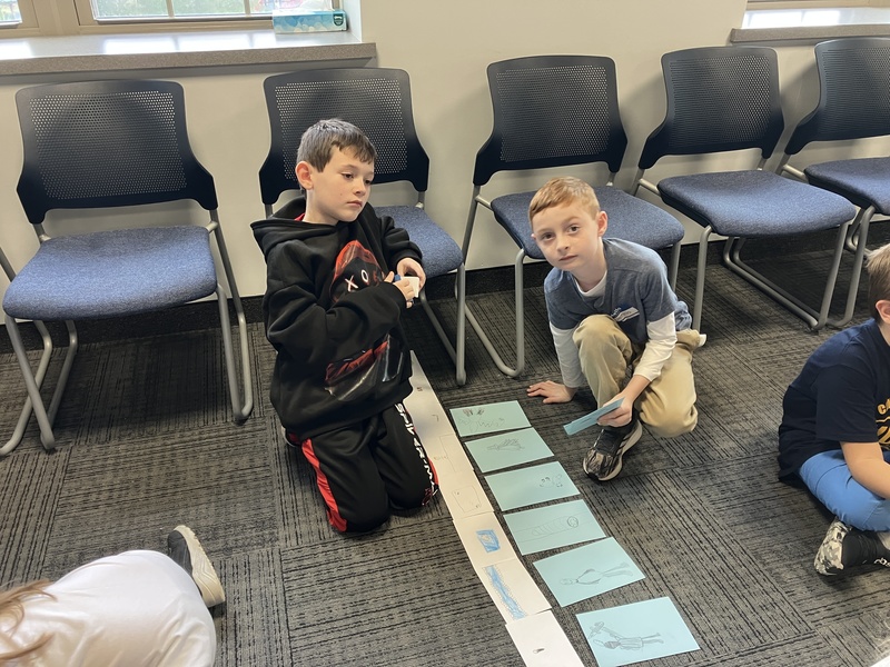 Students at storytelling workshop