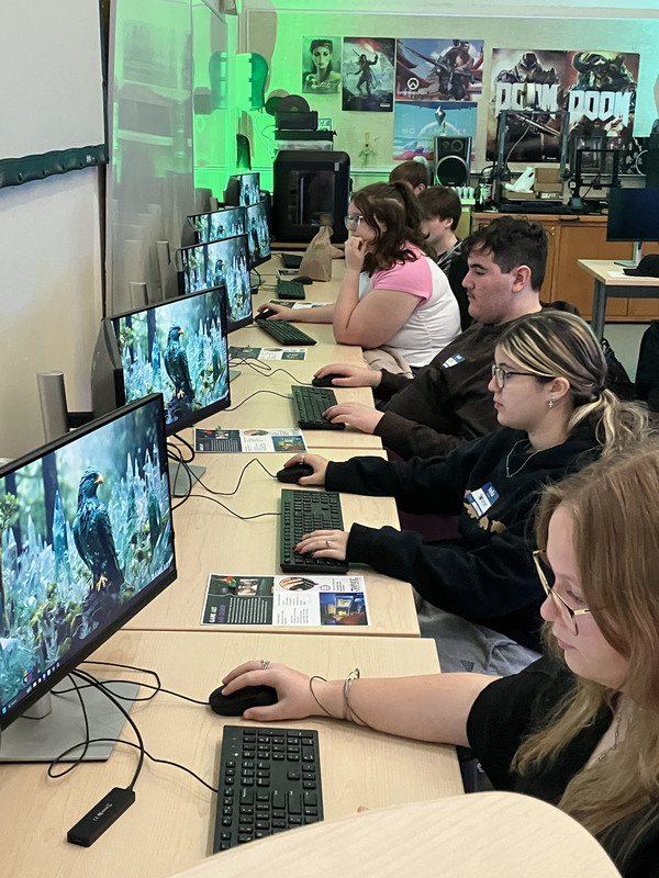 Students in computer lab