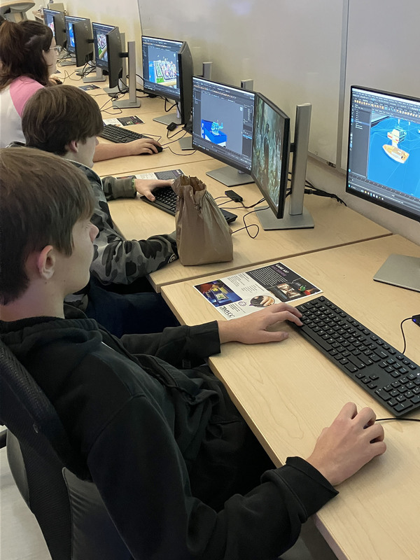 Students in computer lab