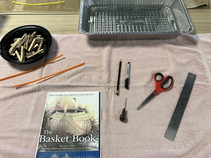 Basket-making materials and book