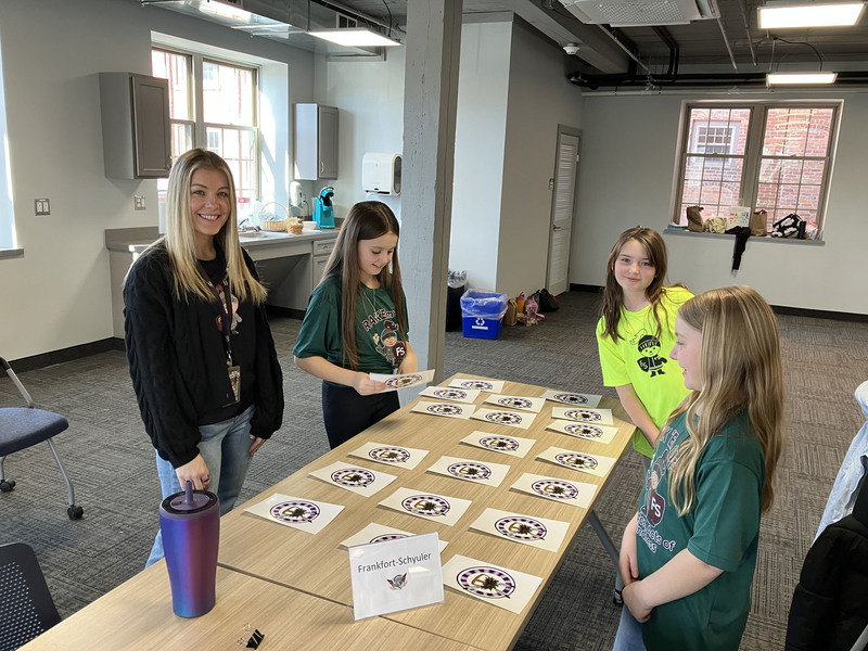Frankfort-Schuyler students posing at Iroquis Indians Honors Program event