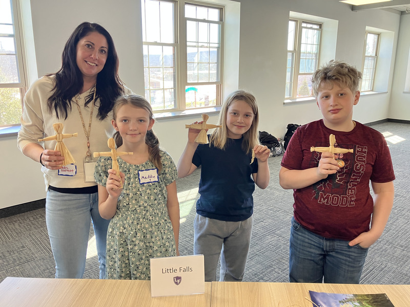 Little Falls students posing at Iroquis Indians Honors Program event