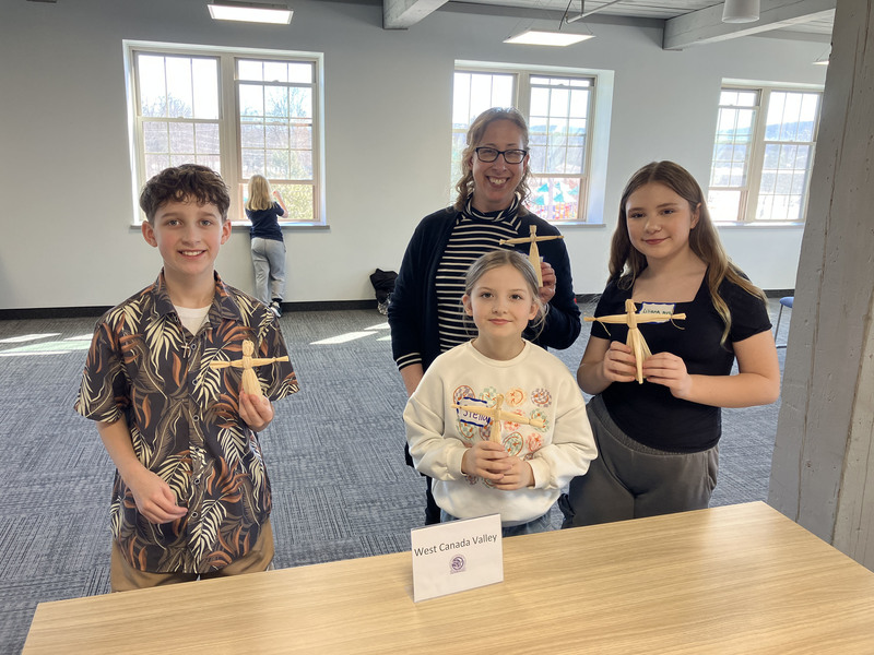 West Canada Valley students posing at Iroquis Indians Honors Program event