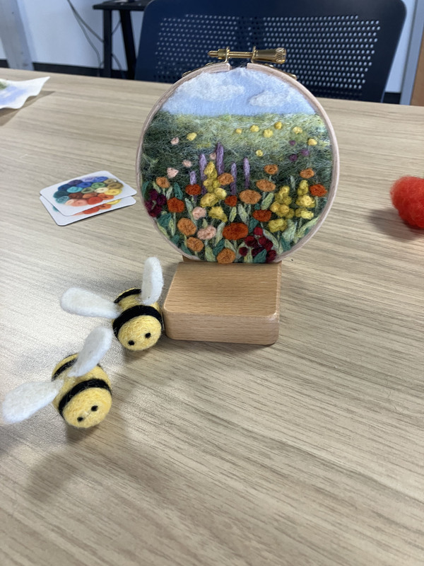 Needle felting artwork