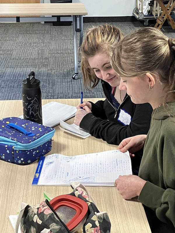 People sitting at tables during Civil War workshop and presentations