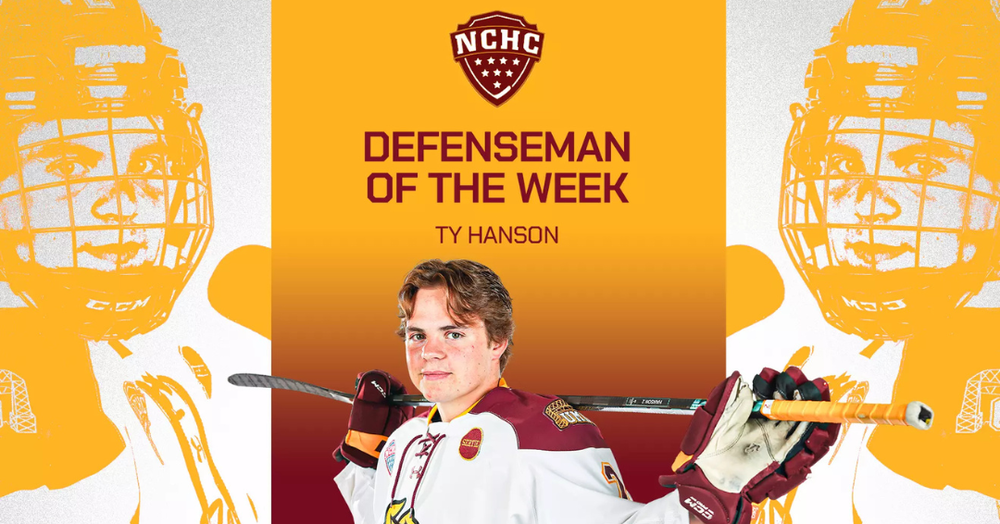Hanson NCHC Defenseman of the Week