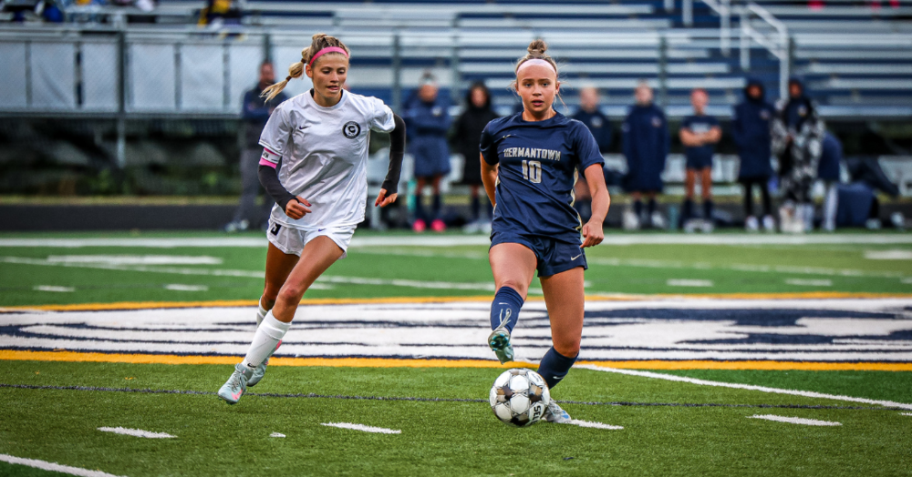 Hermantown girls soccer player
