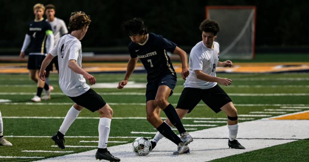 Boys soccer player