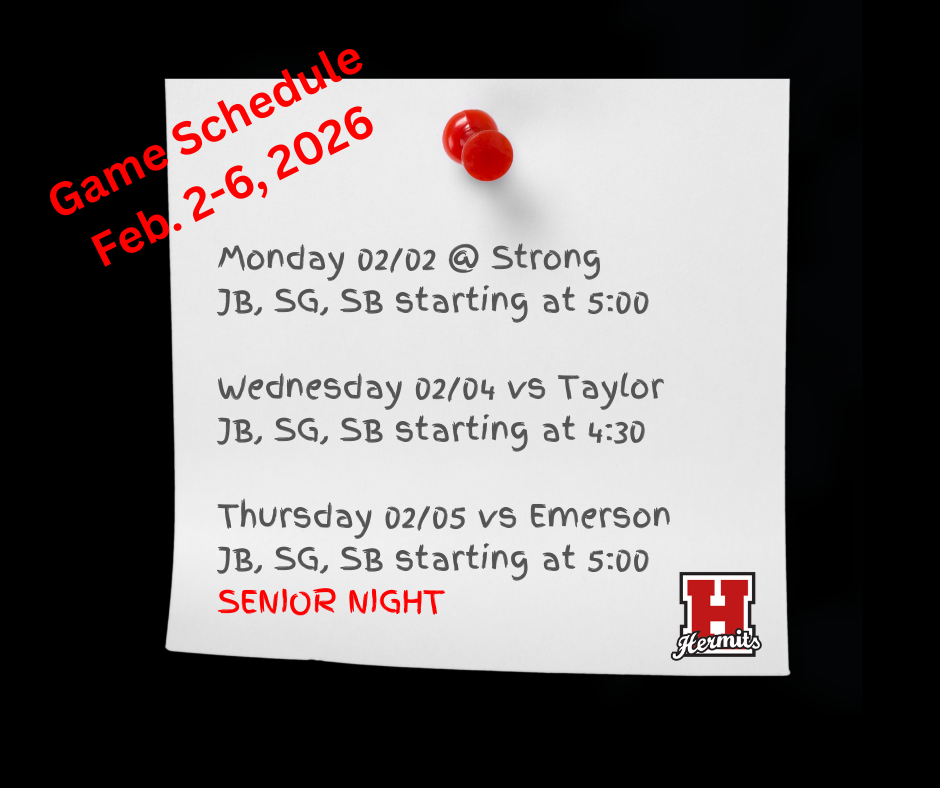 Game Schedule Feb 2-6