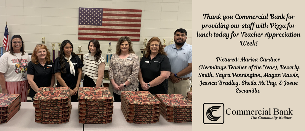 Teacher Appreciation Week-Commercial Bank