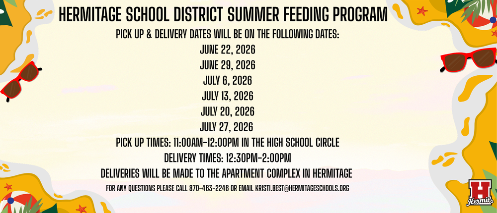Hermitage School District Summer Feeding Program 2026-2027