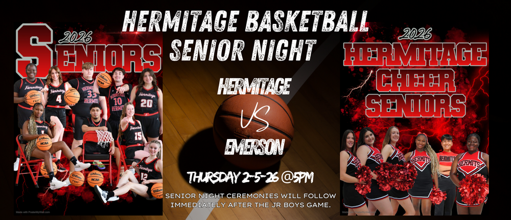 Hermitage Basketball-Senior Night