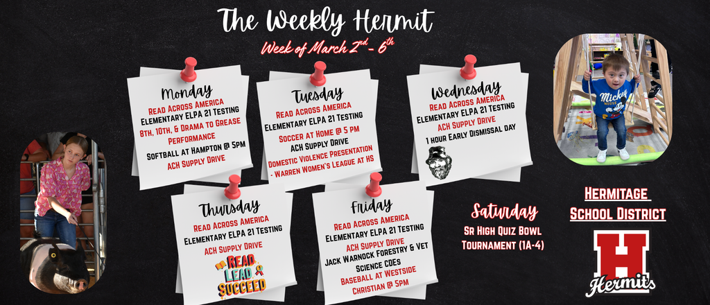 Weekly Hermit 3/2/26-3/6/26