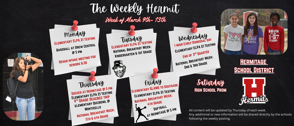 Weekly Hermit 3/9/26-3/13/26