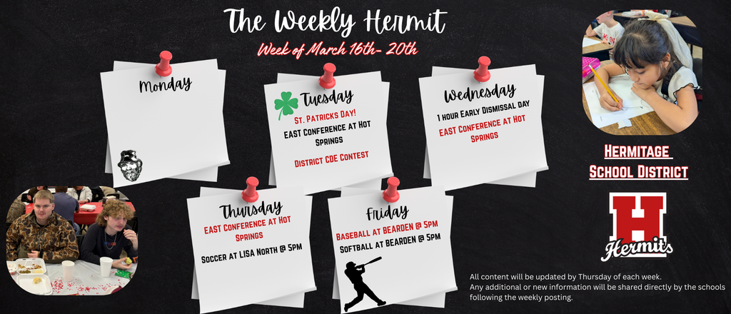 Weekly Hermit 3/16/26-3/20/26