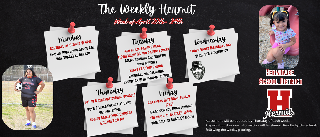 Weekly Hermit 4/20/26-4/24/26