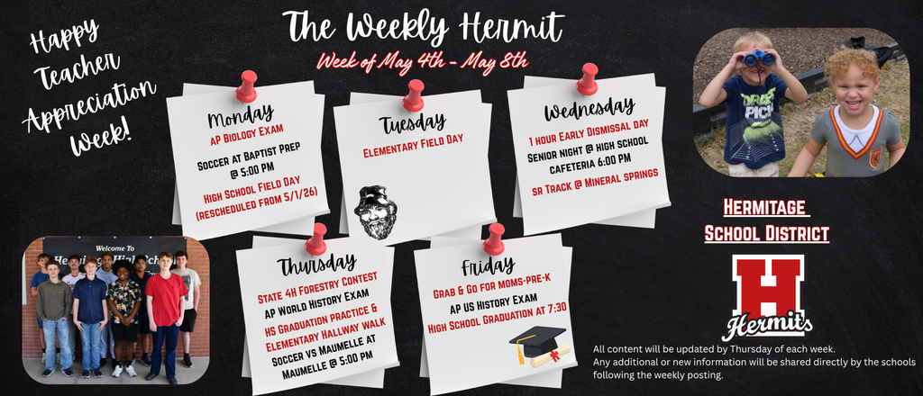 Weekly Hermit 5/4-5/8