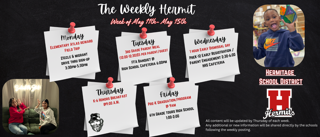 Weekly Hermit 5/11-5/15