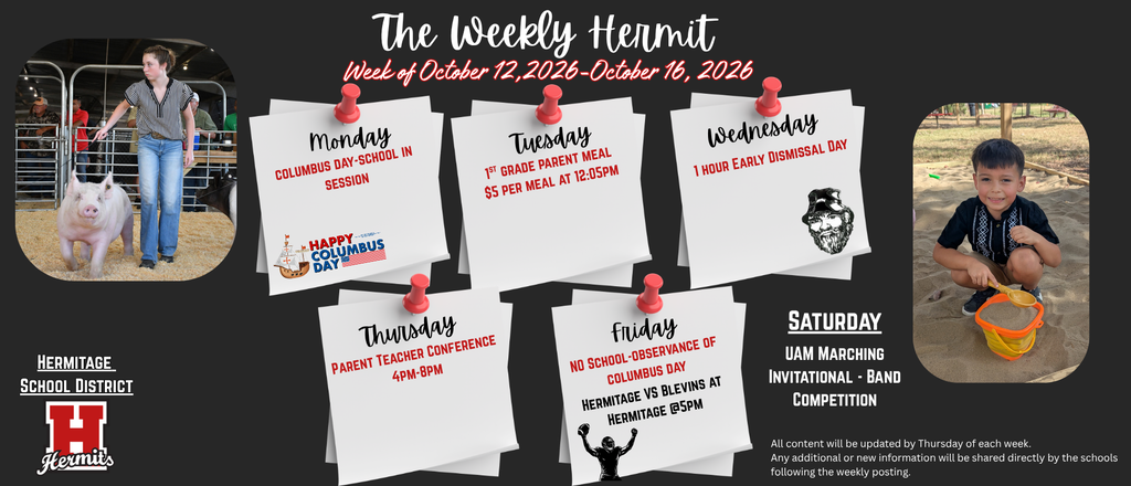 Weekly Hermit 10/12/26-10/16/26
