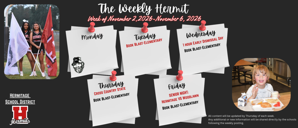 Weekly Hermit 11/2/26-11/6/26