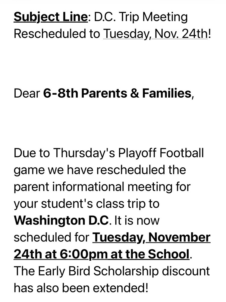DC Trip update