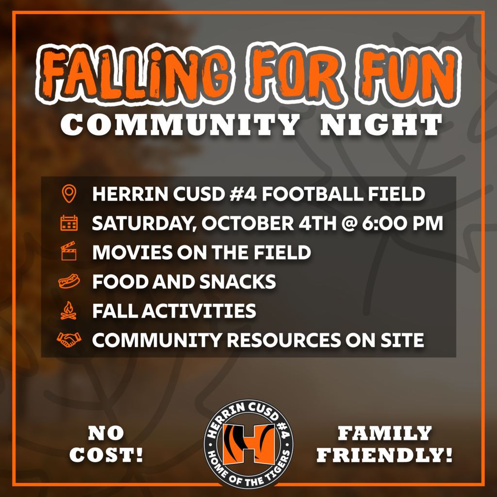 Falling For Fun Community Night Flyer