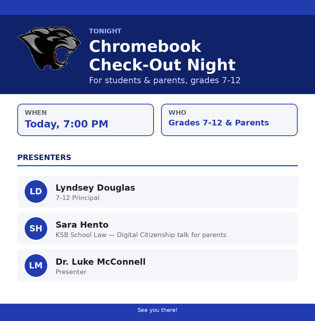 Chromebook Check out night