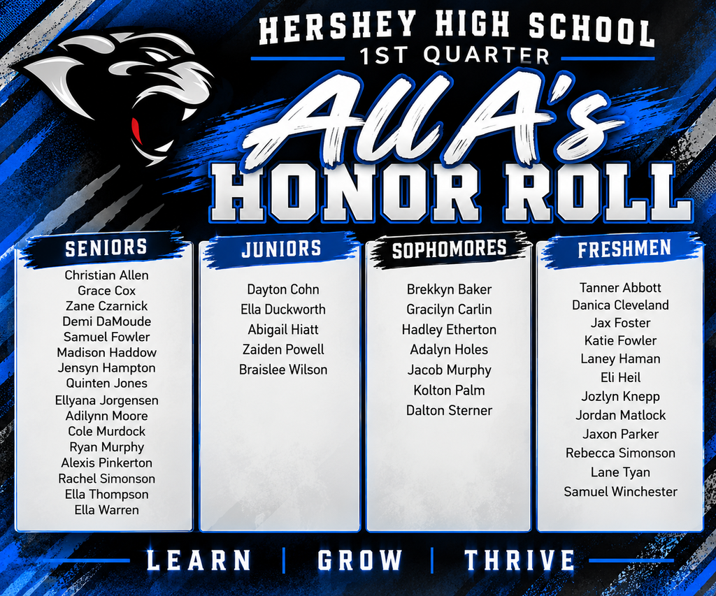 All A's Honor Roll