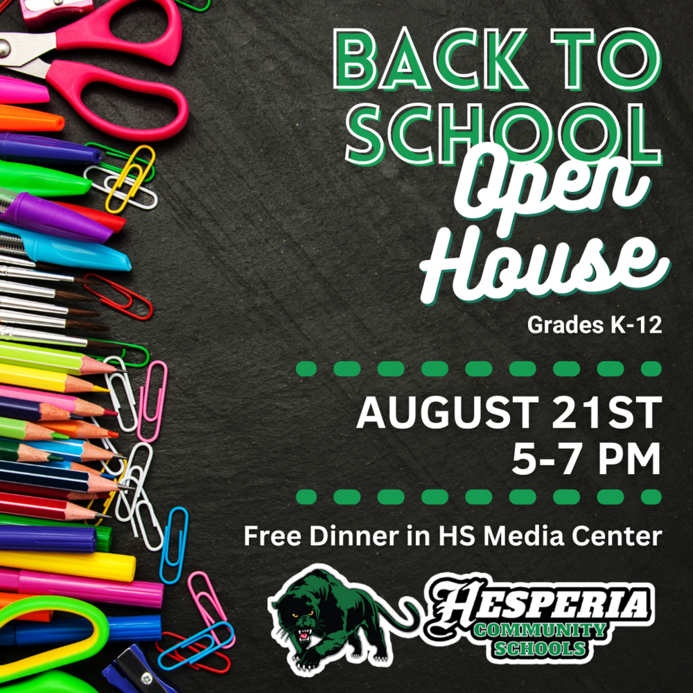 Open House 8/21 5-7 pm