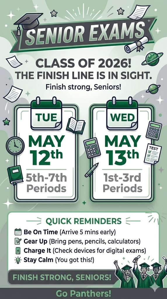 Senior Exam Schedule