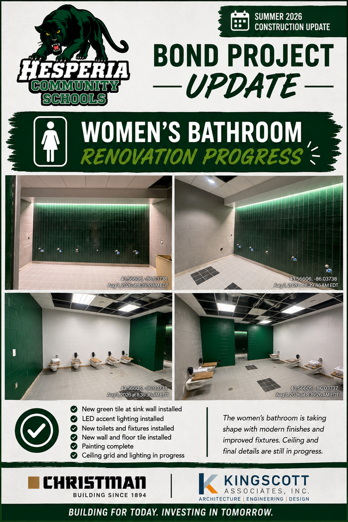 Bond Update- Women's Bathroom