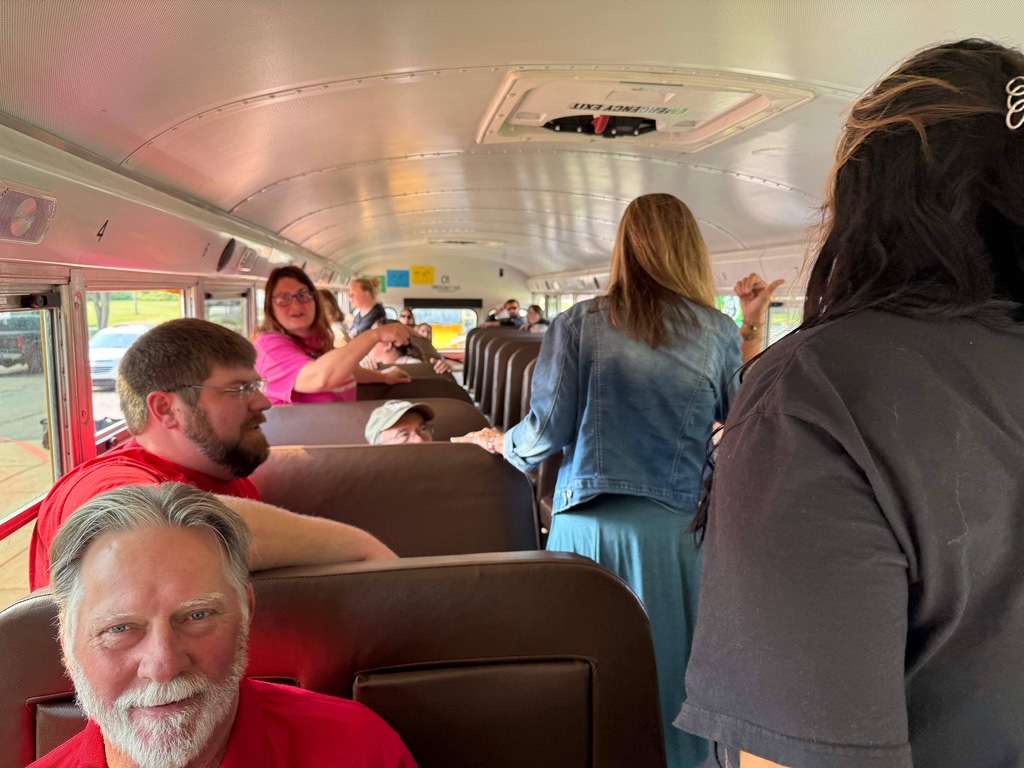 inside bus