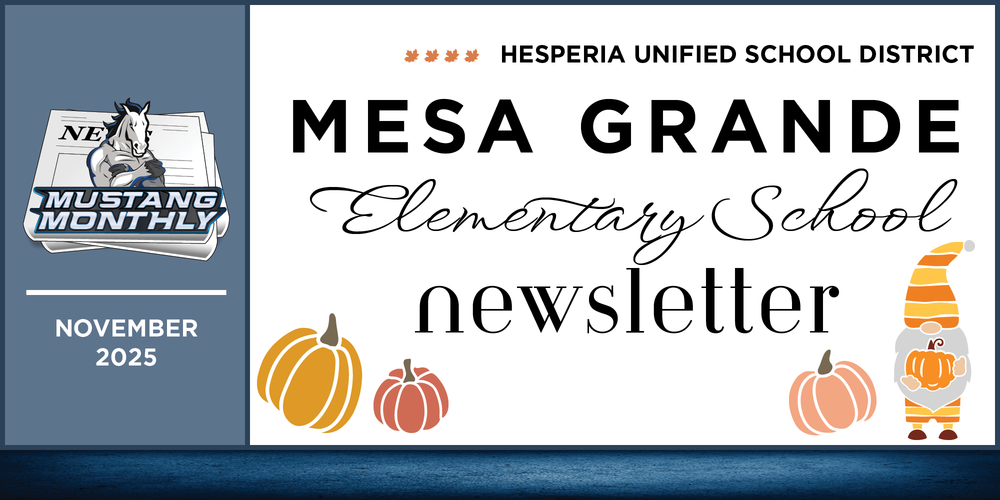Header for Mesa Grande Newsletter