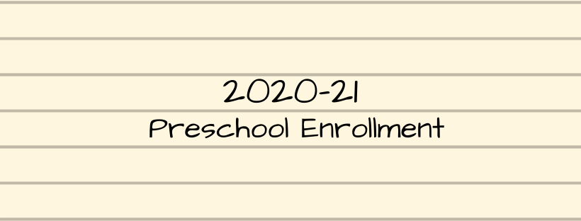 Preschool Enrollment Banner