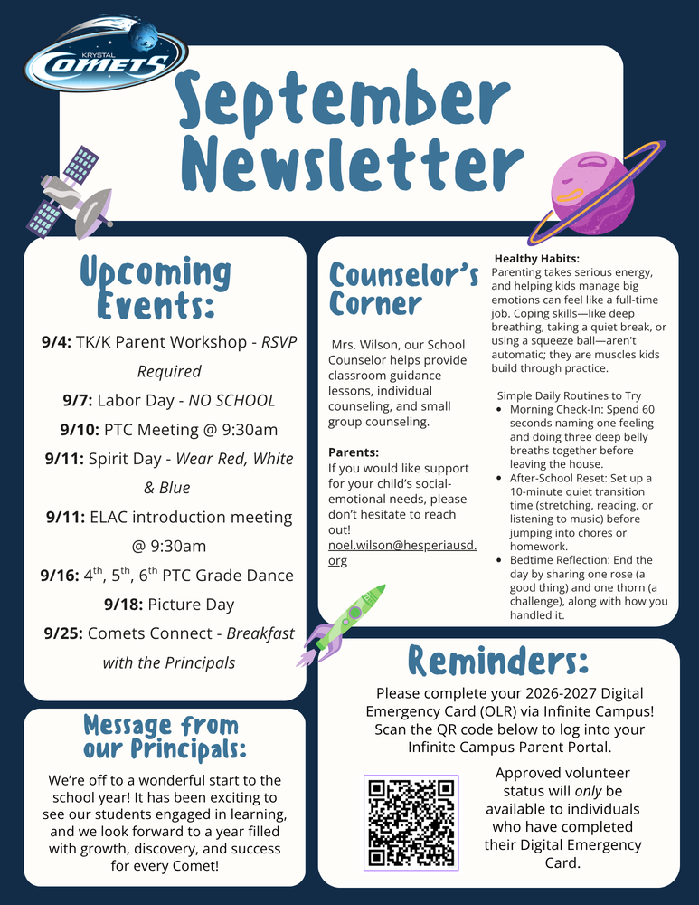 September Newsletter