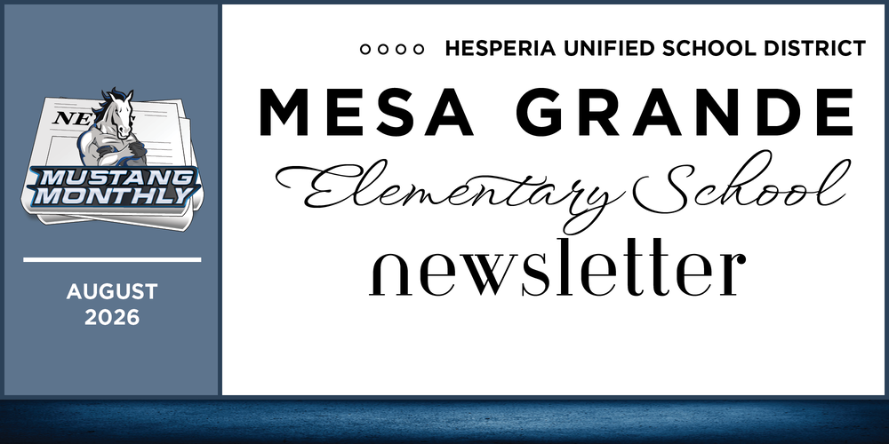 Header for the Mustang Monthly Newsletter
