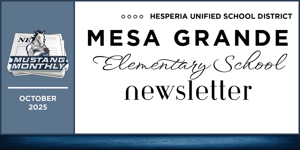 Header for Mesa Grande Newsletter