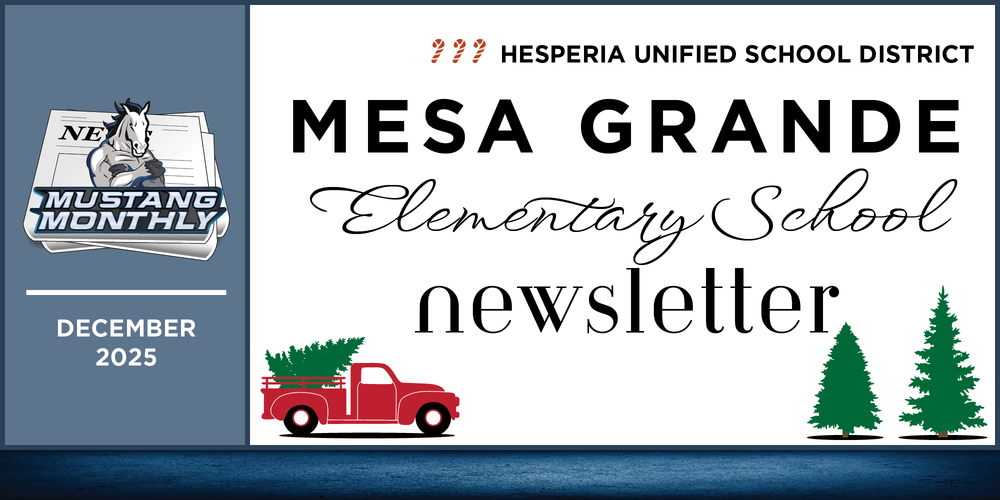 Header for the Mustang Monthly for December 2025