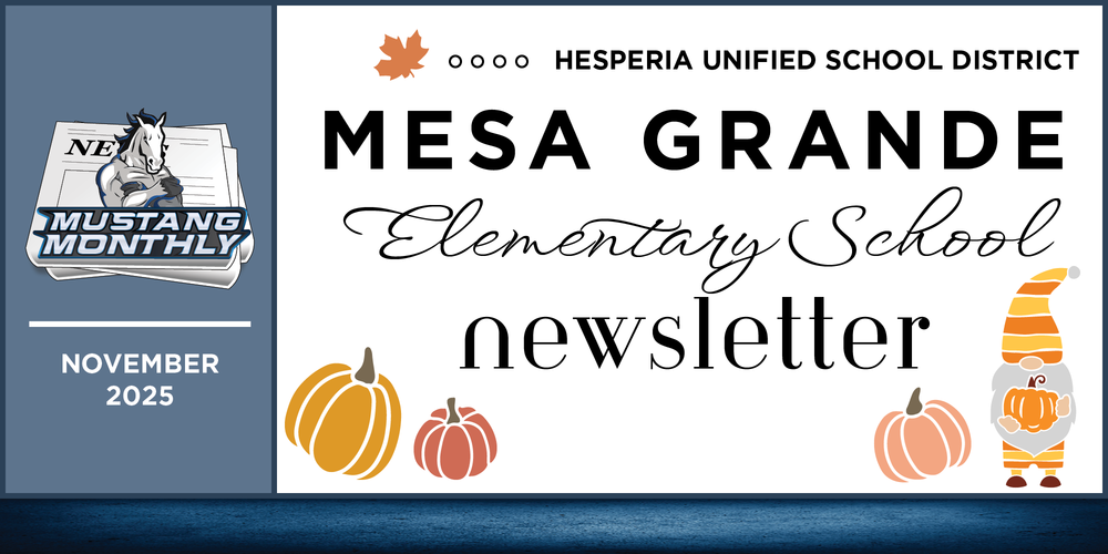 Header for Mesa Grande Newsletter