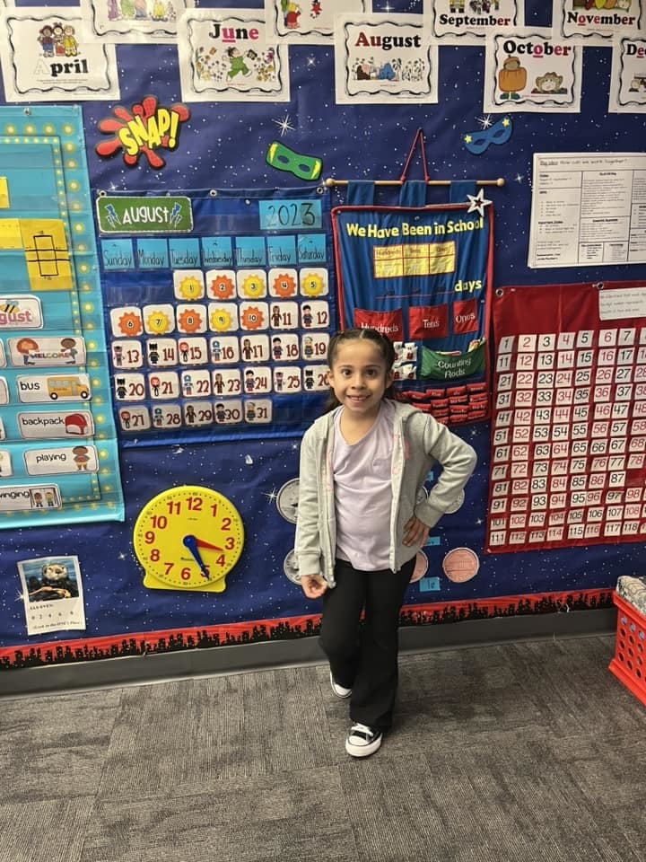 student in class
