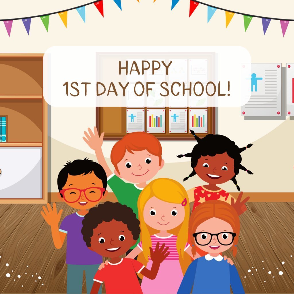 first day of school graphic