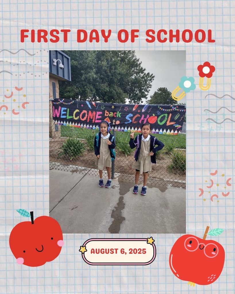 first day of school graphic